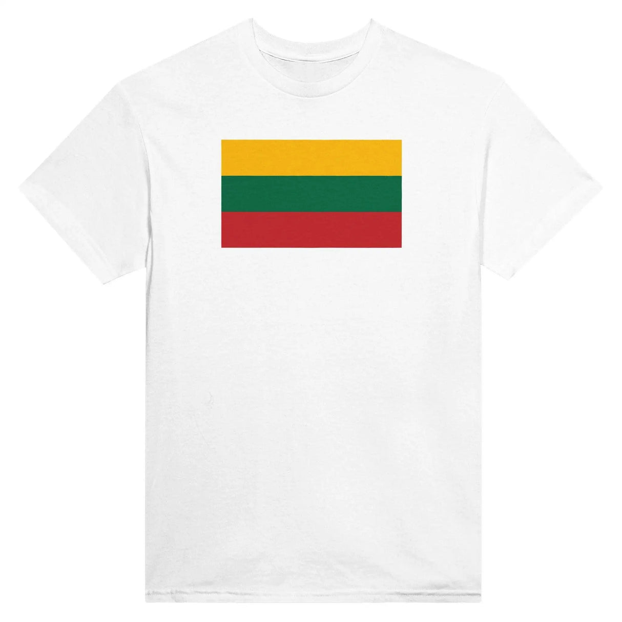 T-shirt drapeau lituanie coton épais brodé manches longues