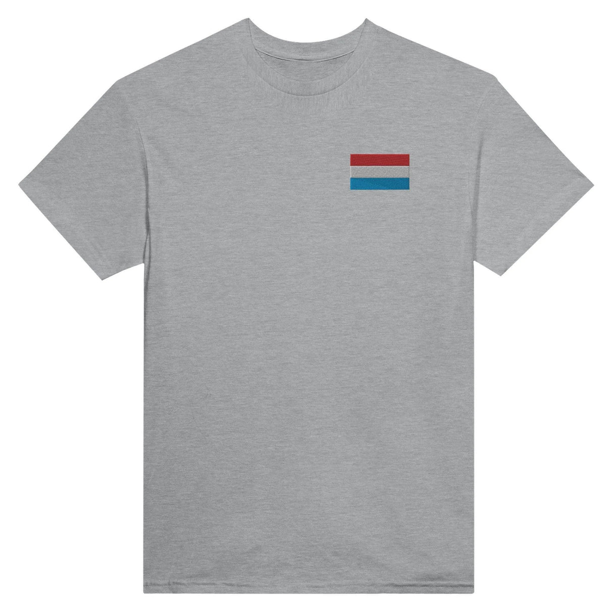 T-shirt drapeau luxembourg broderie couleur coton épais
