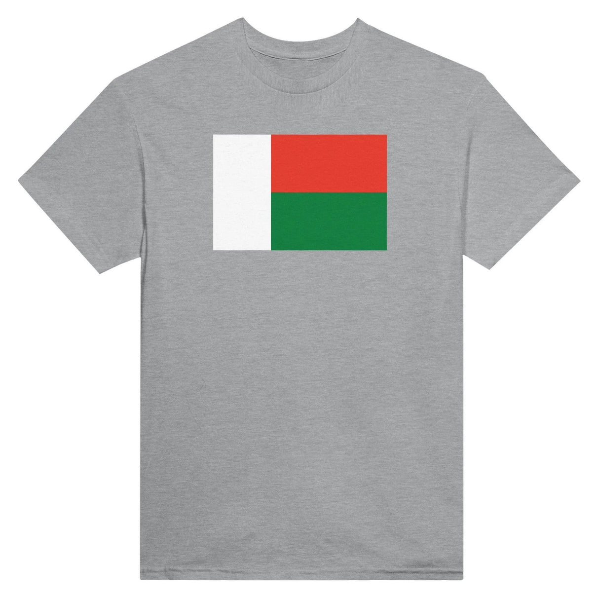 T-shirt drapeau madagascar coton mélangé brodé élégant