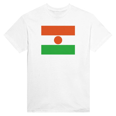 T-shirt drapeau niger brodé coton mélangé manches longues