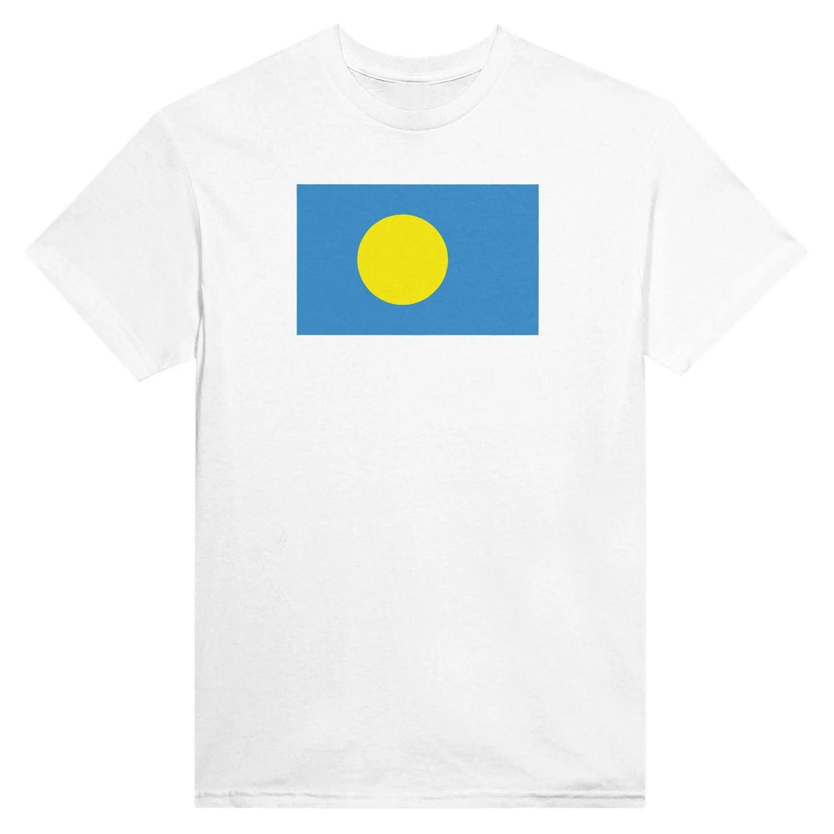 T-shirt drapeau palaos brodé en coton mélangé élégant