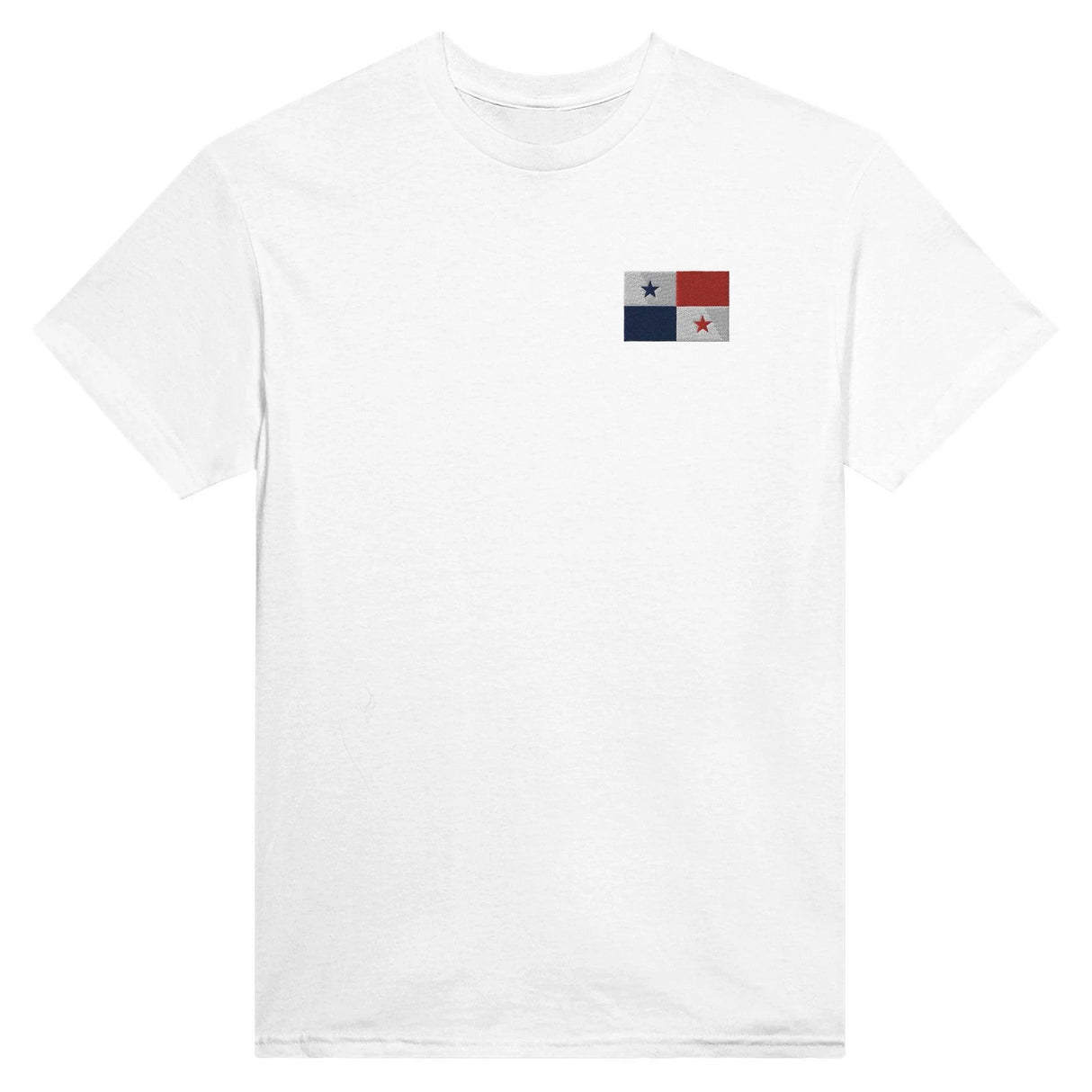 T-shirt drapeau panama broderie couleur coton épais