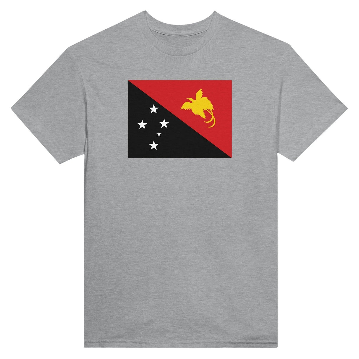 T-shirt drapeau papouasie-nouvelle-guinée brodé coton épais