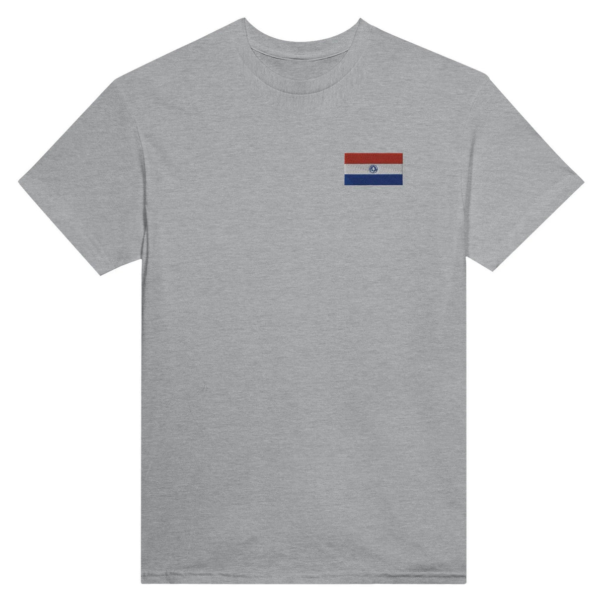 T-shirt drapeau paraguay broderie couleur coton épais