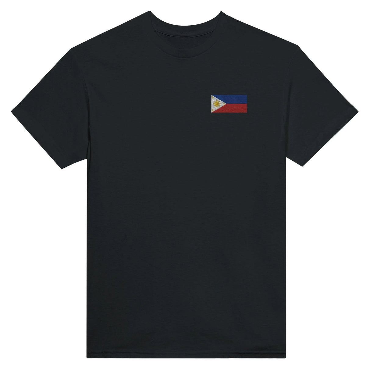 T-shirt drapeau philippines broderie couleur coton épais