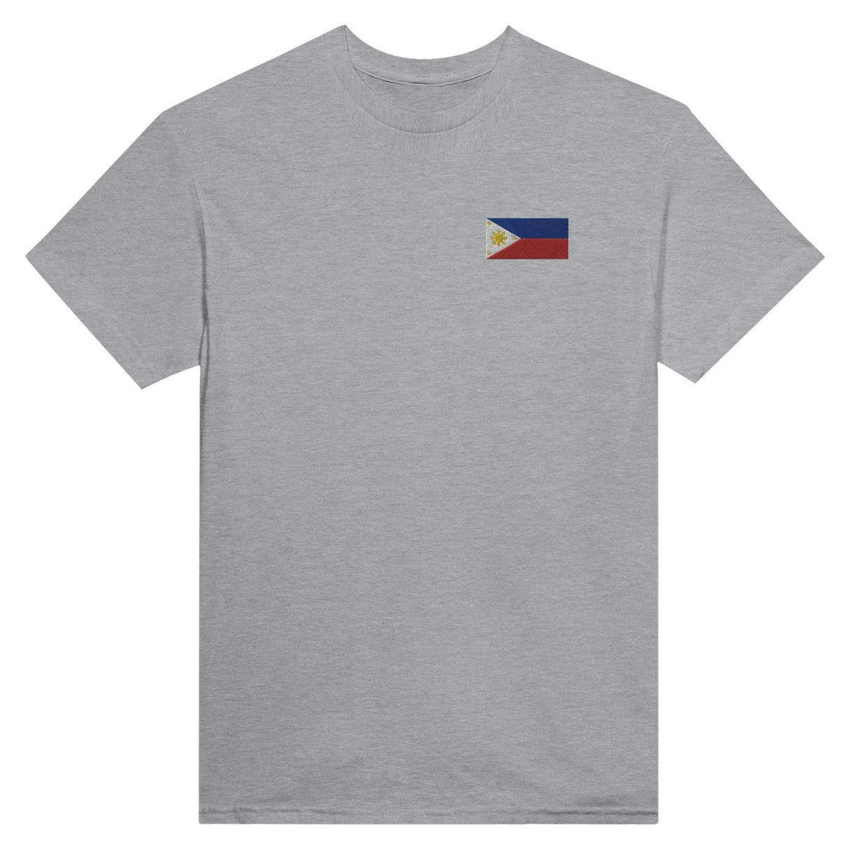 T-shirt drapeau philippines broderie couleur coton épais