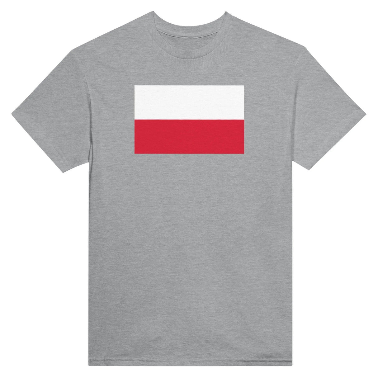 T-shirt drapeau pologne brodé en coton mélangé élégant