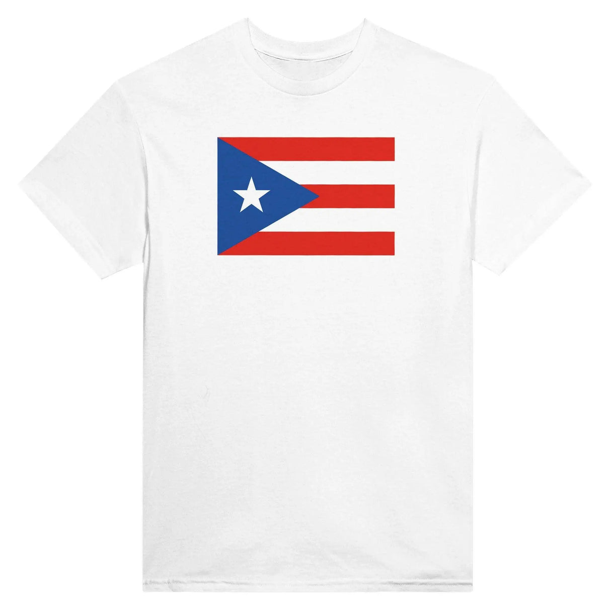 T-shirt drapeau porto rico brodé en coton mélangé