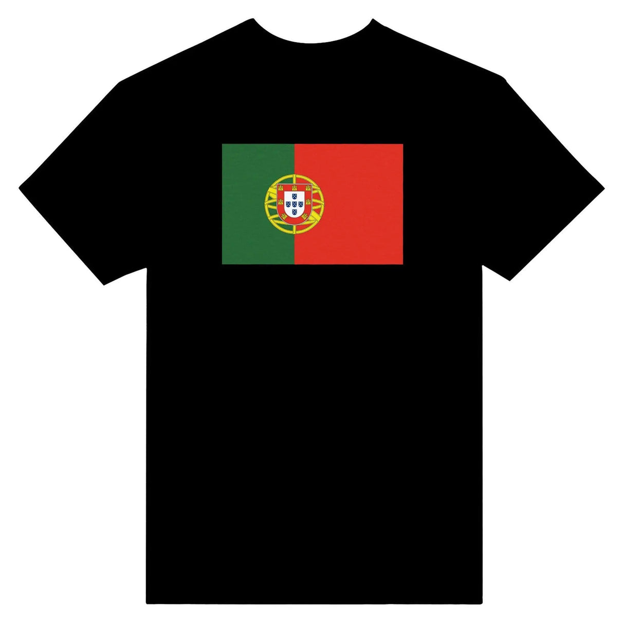 T-shirt drapeau portugal brodé en coton mélangé