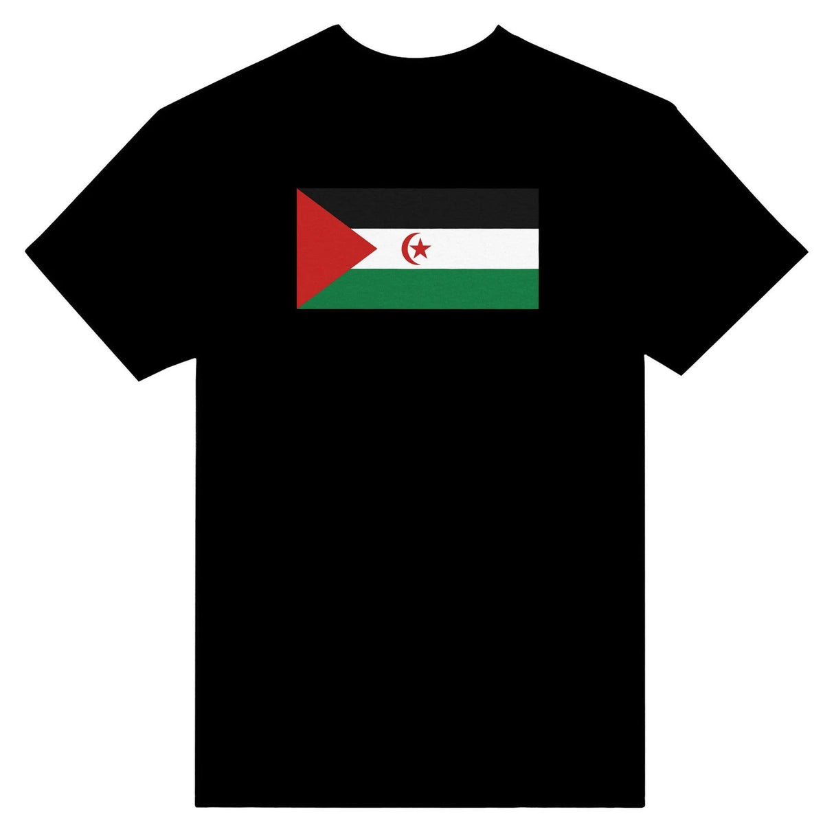 T-shirt drapeau république arabe sahraouie brodé coton