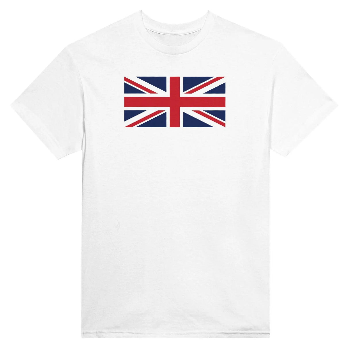 T-shirt drapeau royaume-uni brodé coton mélangé élégant