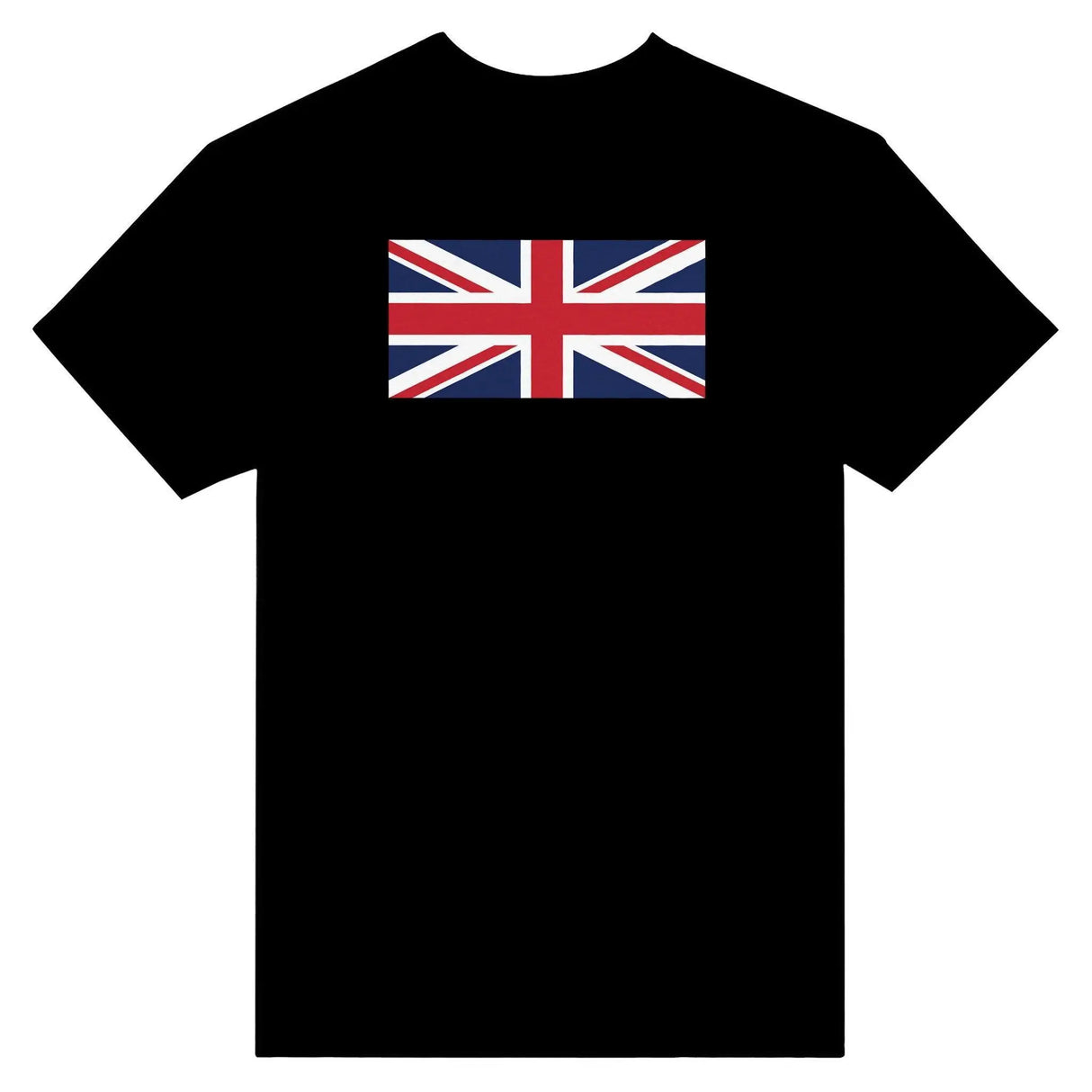 T-shirt drapeau royaume-uni brodé coton mélangé élégant