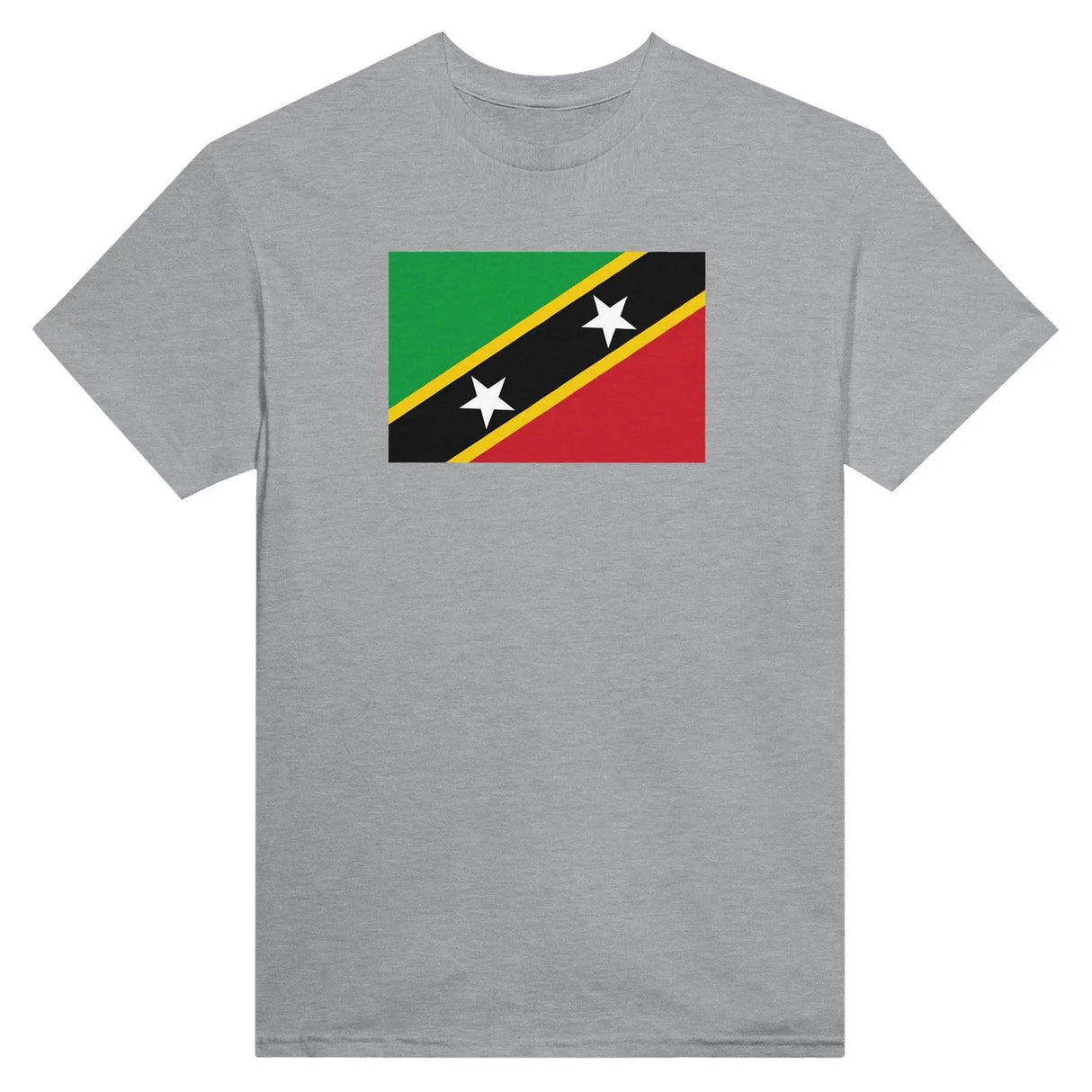 T-shirt drapeau saint-christophe-et-niévès coton épais brodé