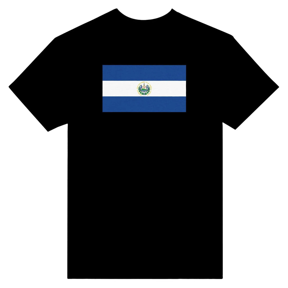 T-shirt drapeau salvador brodé coton mélangé élégant