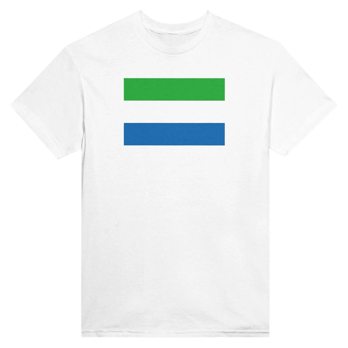 T-shirt drapeau sierra leone brodé coton mélangé élégant