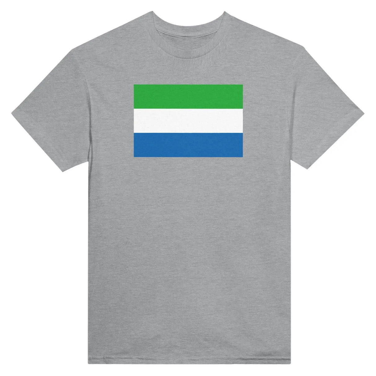 T-shirt drapeau sierra leone brodé coton mélangé élégant