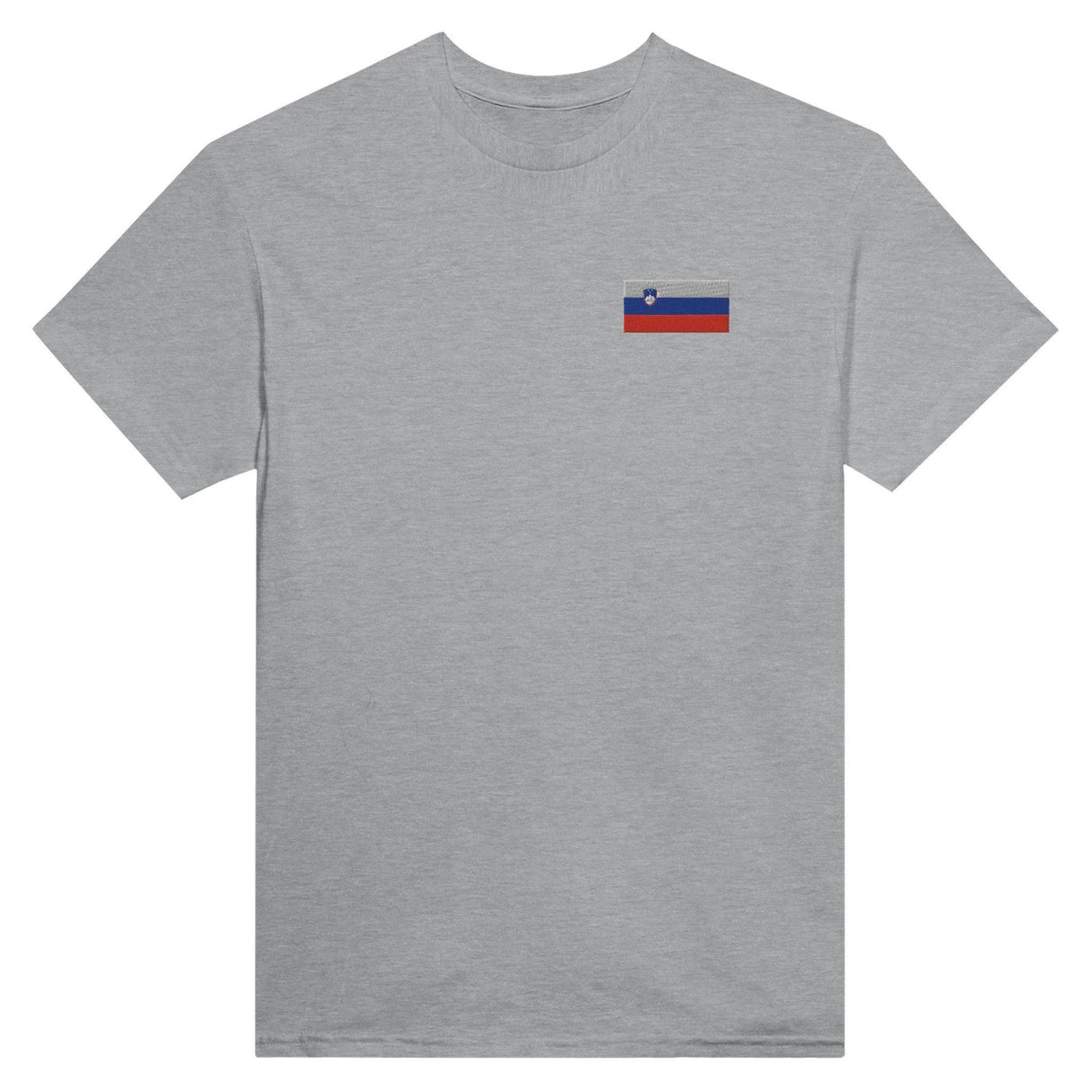 T-shirt drapeau slovénie broderie couleur coton mélangé
