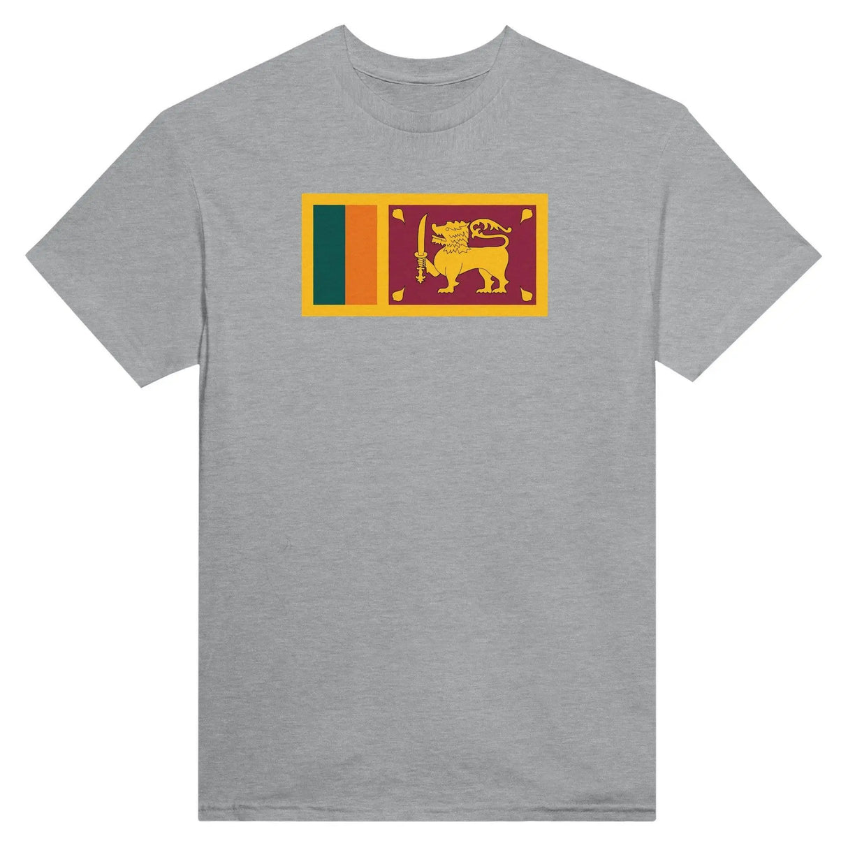 T-shirt drapeau sri lanka coton mélangé brodé élégant