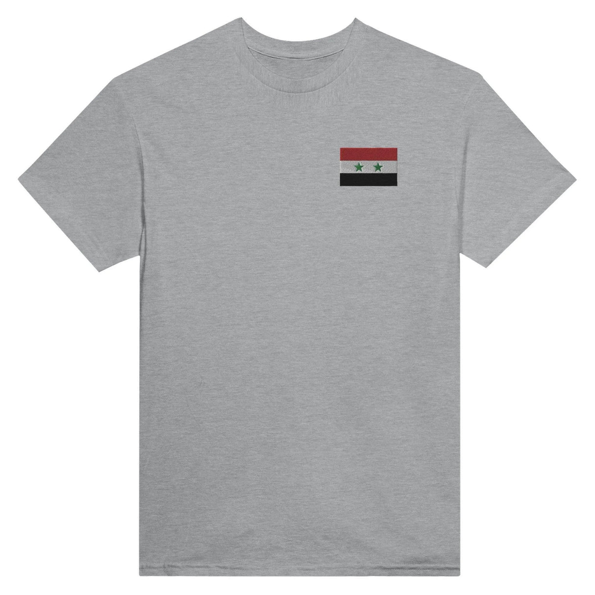 T-shirt drapeau syrie broderie couleur coton mélangé