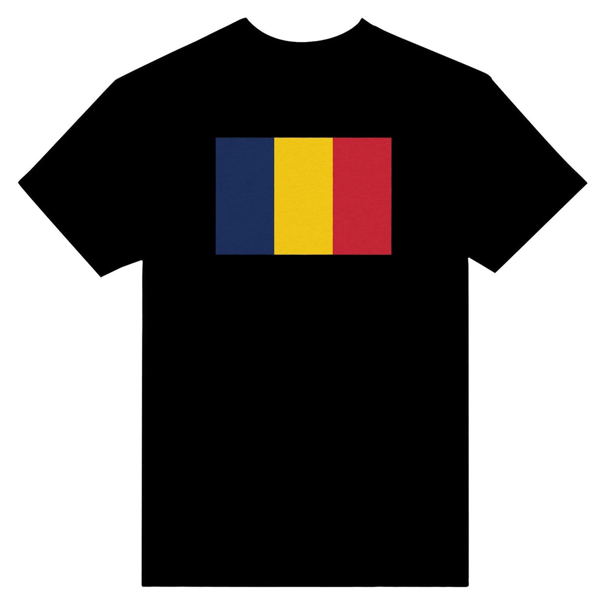 T-shirt drapeau tchad coton mélangé broderie élégante