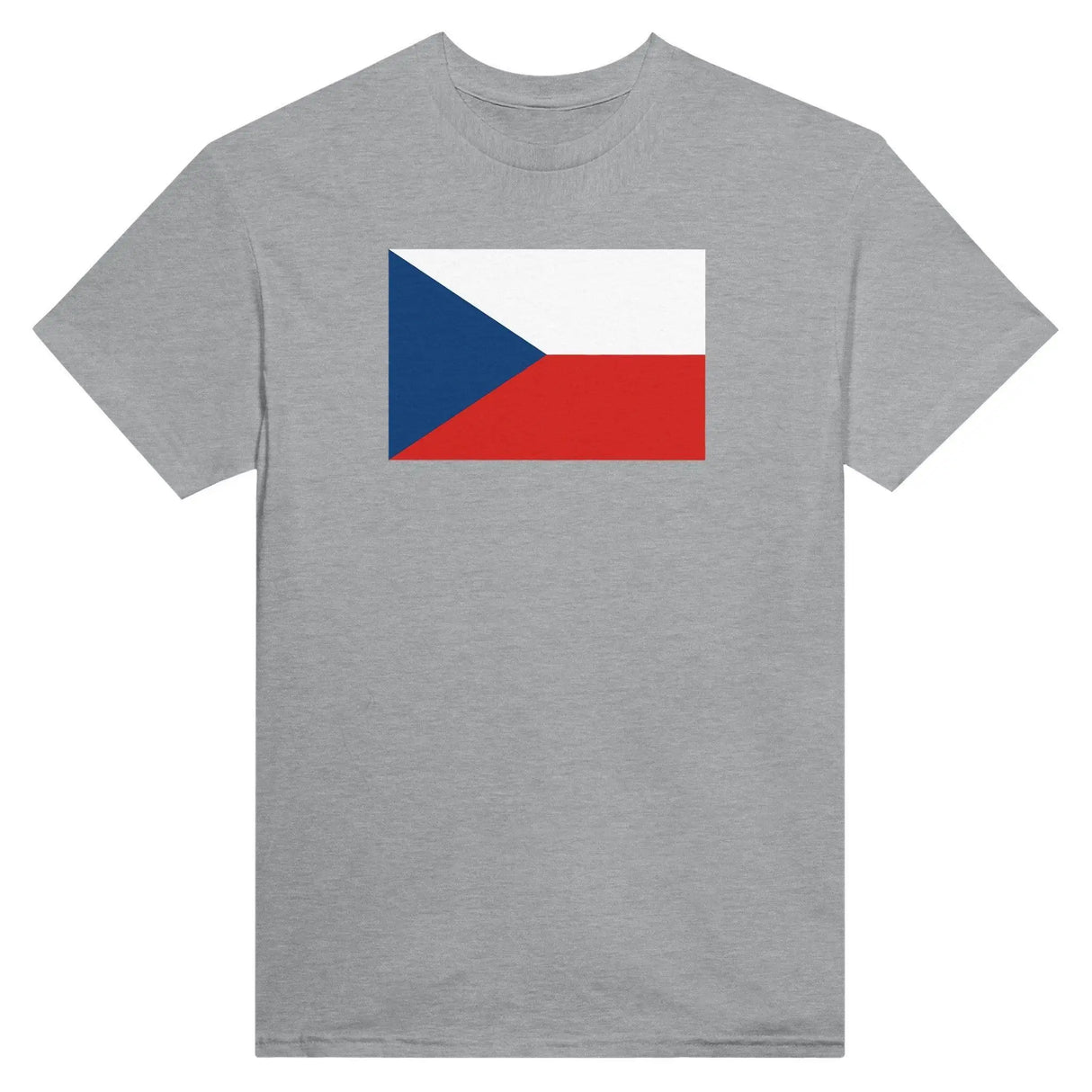 T-shirt drapeau tchéquie coton mélangé brodé manches longues