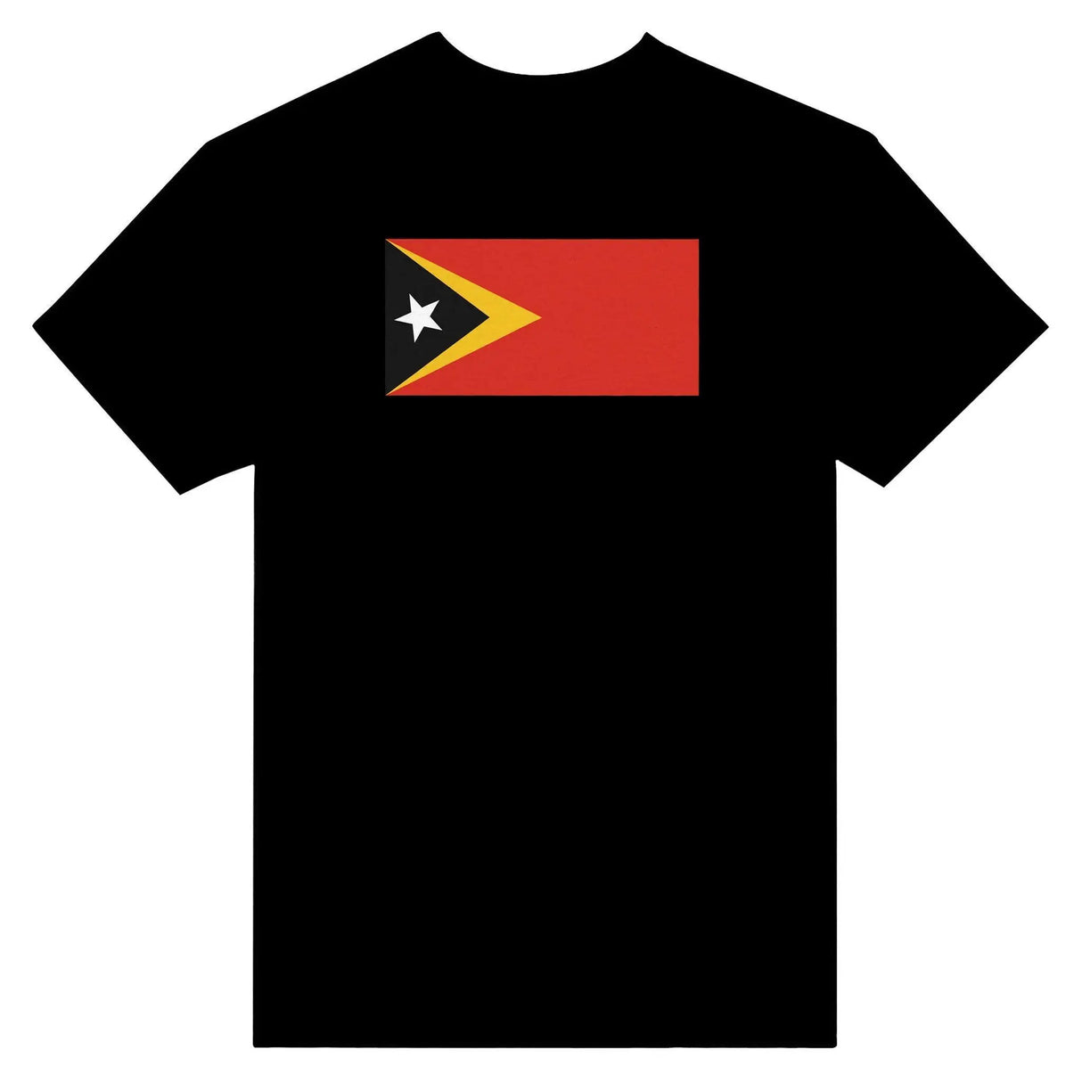 T-shirt drapeau timor oriental brodé coton mélangé