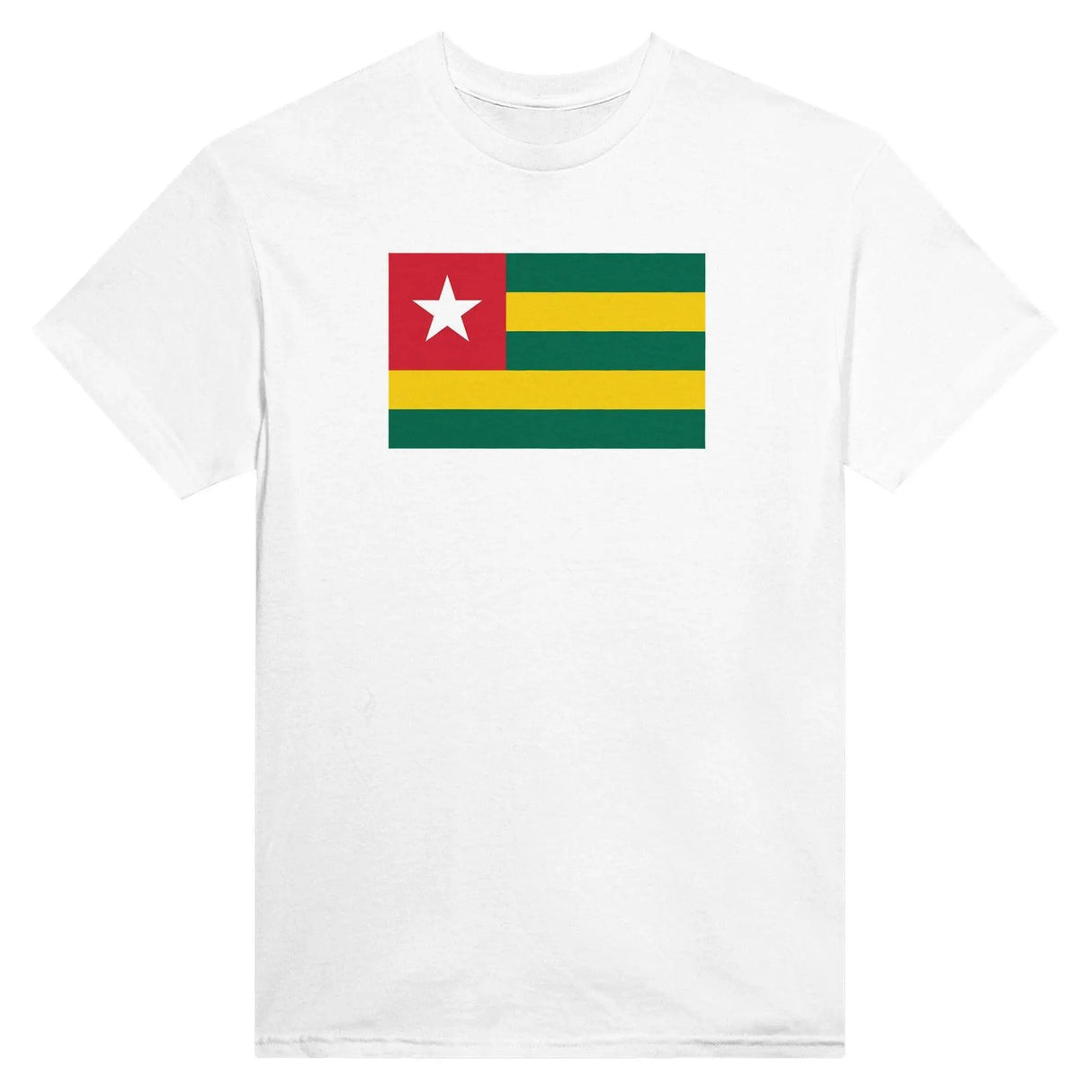 T-shirt drapeau togo brodé coton mélangé manches longues