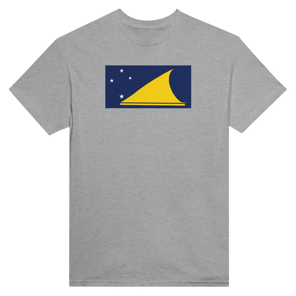 T-shirt drapeau tokelau coton mélangé brodé manches longues