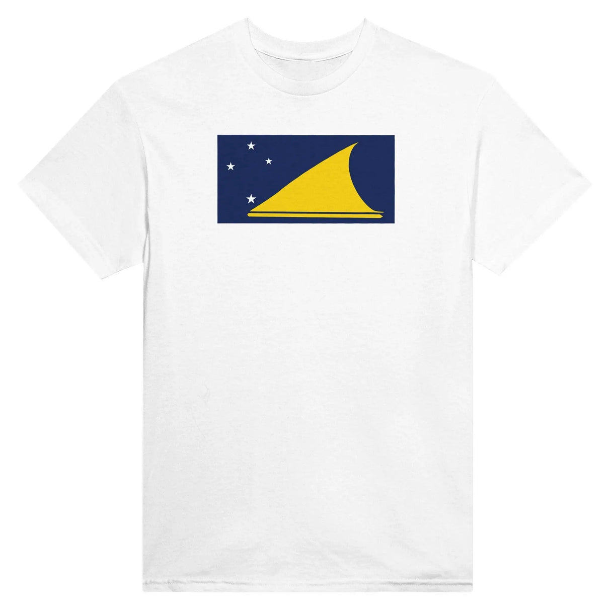 T-shirt drapeau tokelau coton mélangé brodé manches longues