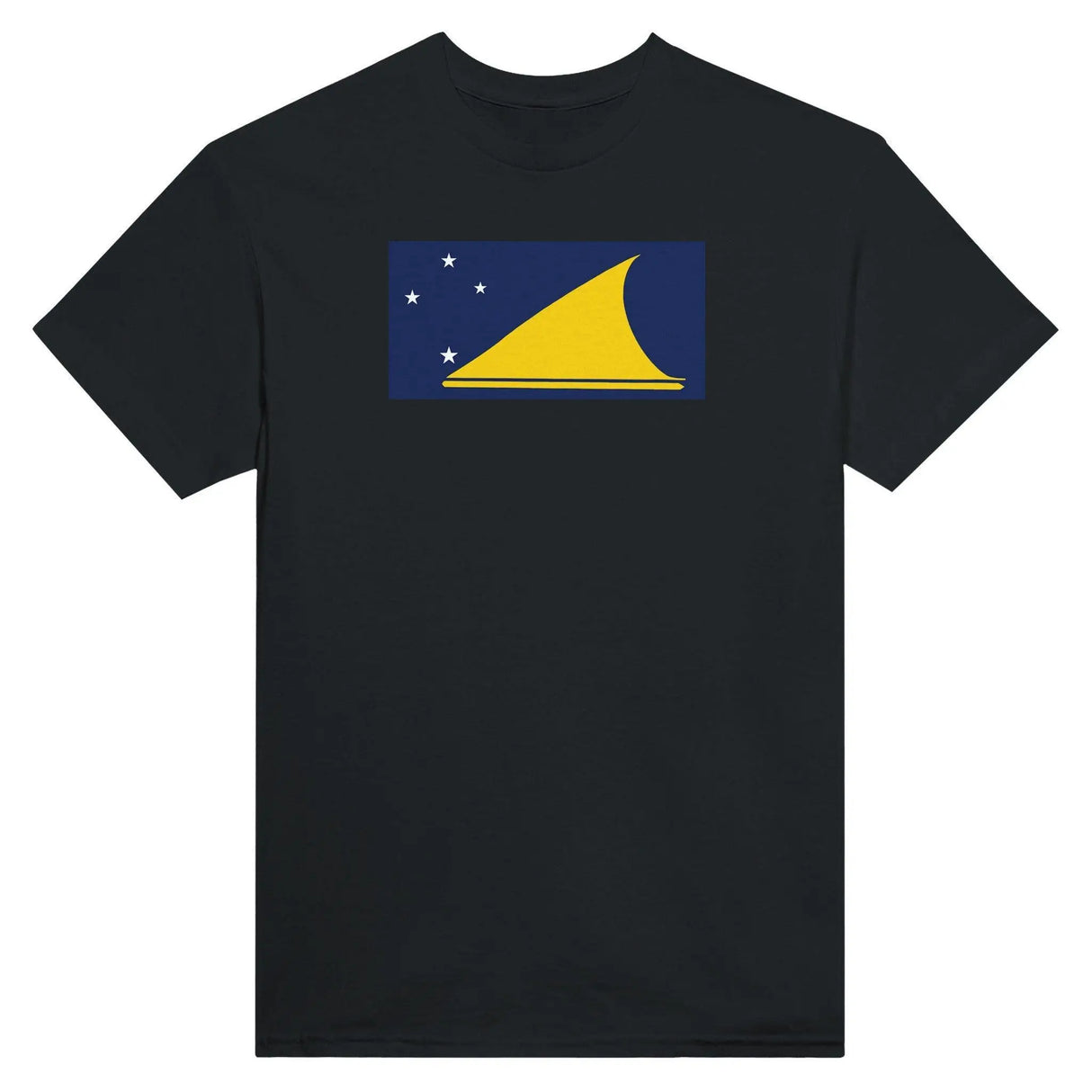 T-shirt drapeau tokelau coton mélangé brodé manches longues