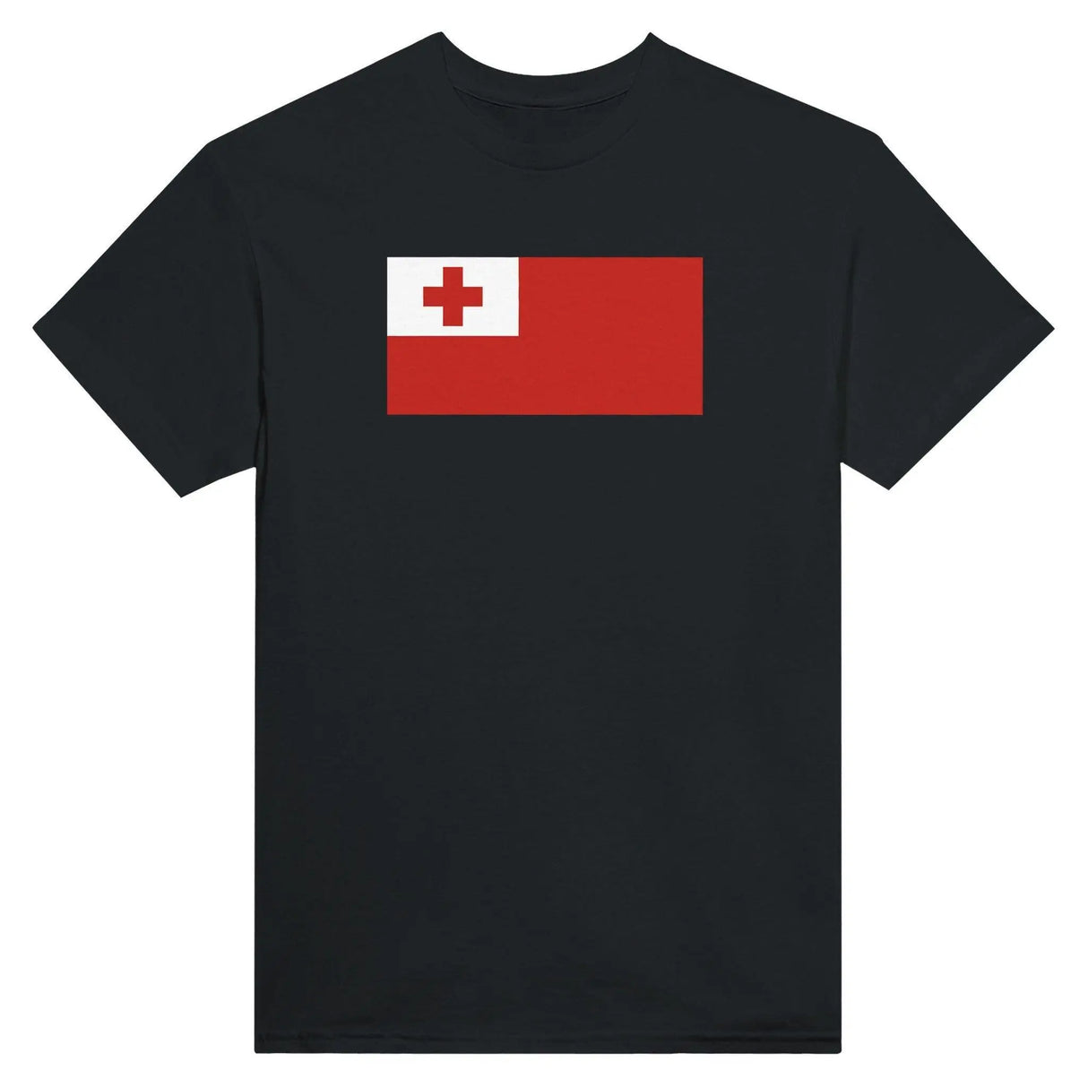 T-shirt drapeau tonga coton mélangé brodé manches longues