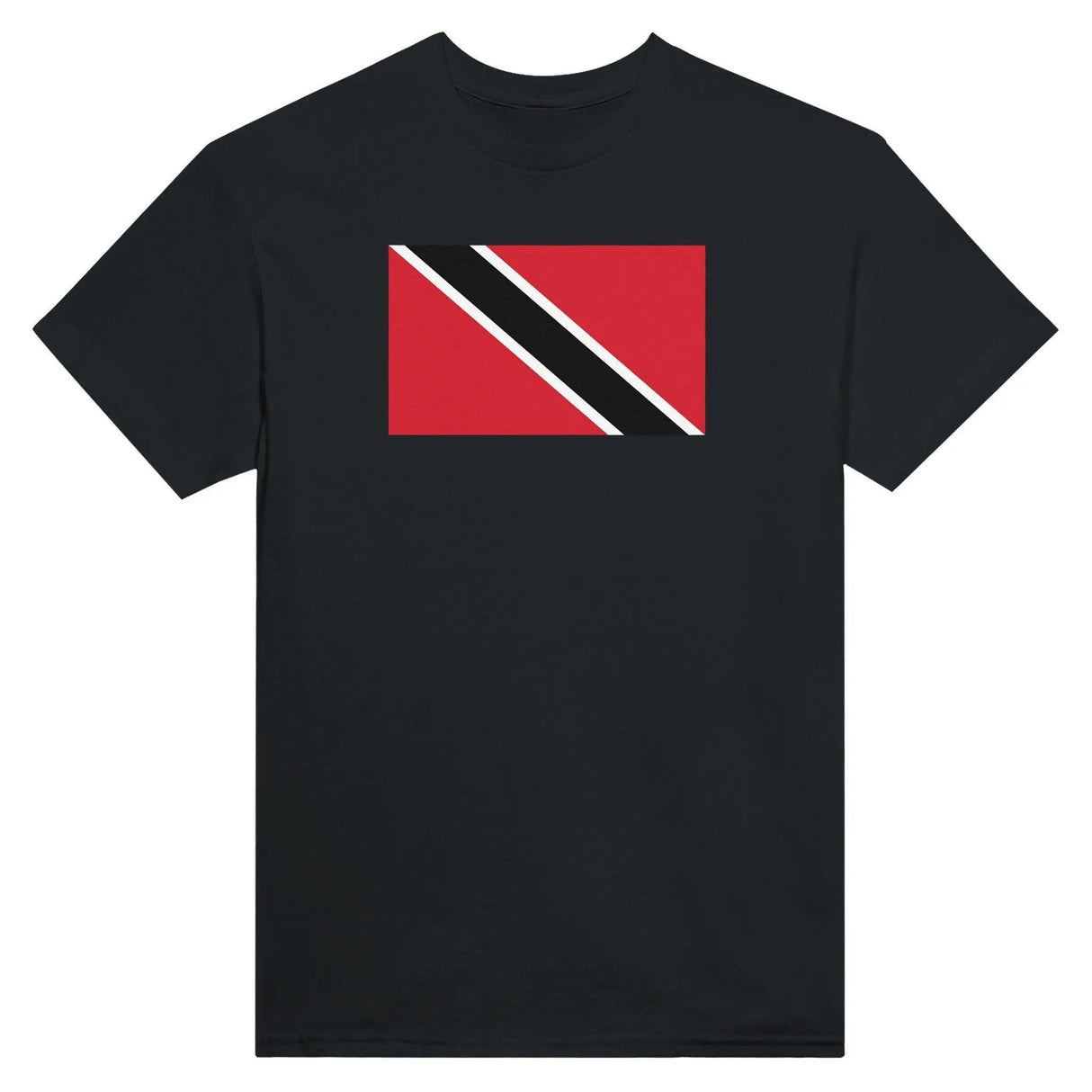 T-shirt drapeau trinité-et-tobago coton mélangé brodé