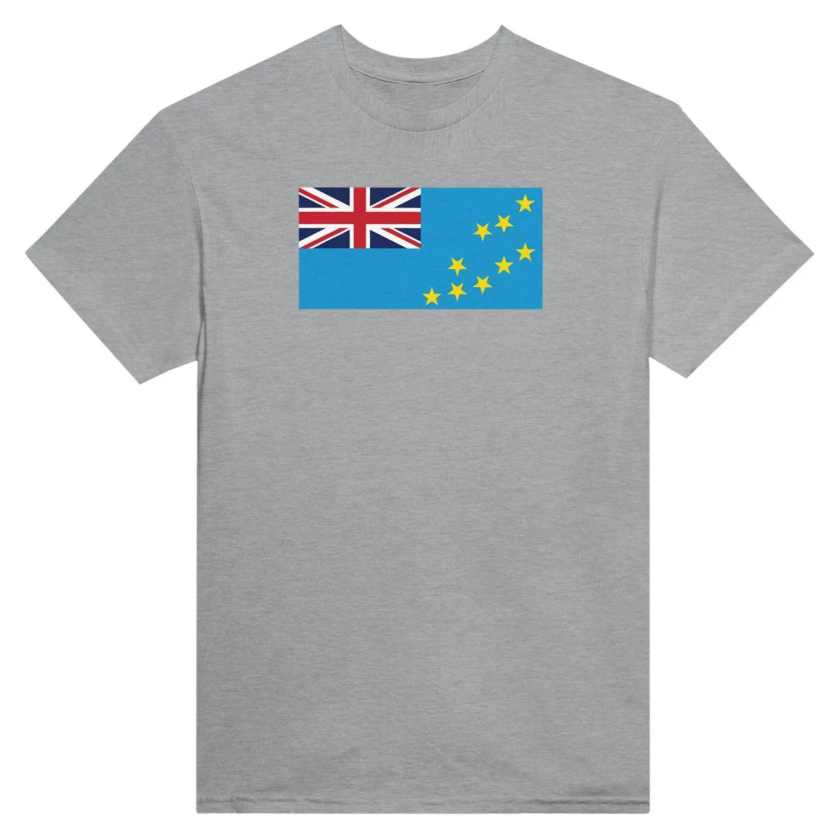 T-shirt drapeau tuvalu brodé coton mélangé manches longues