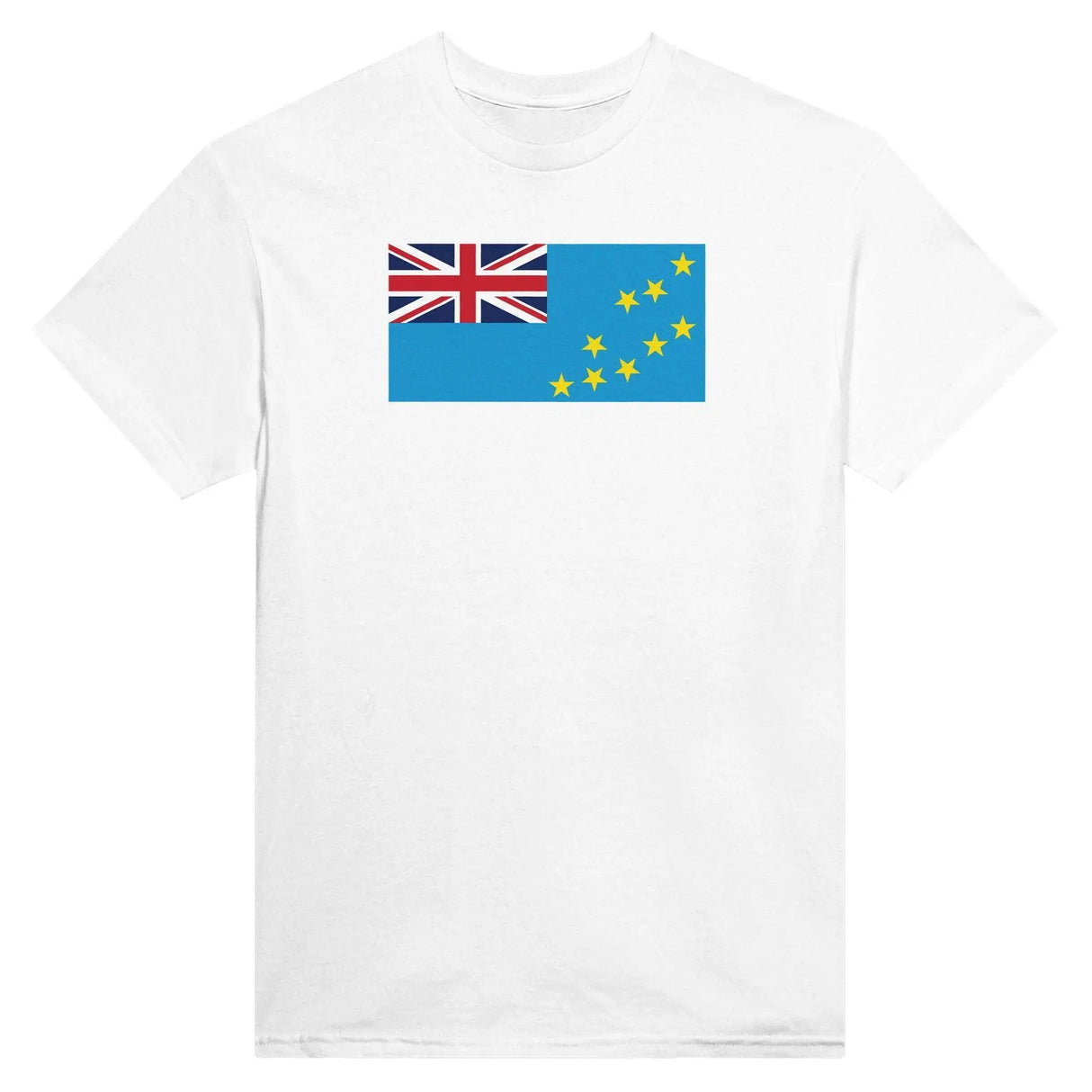 T-shirt drapeau tuvalu brodé coton mélangé manches longues