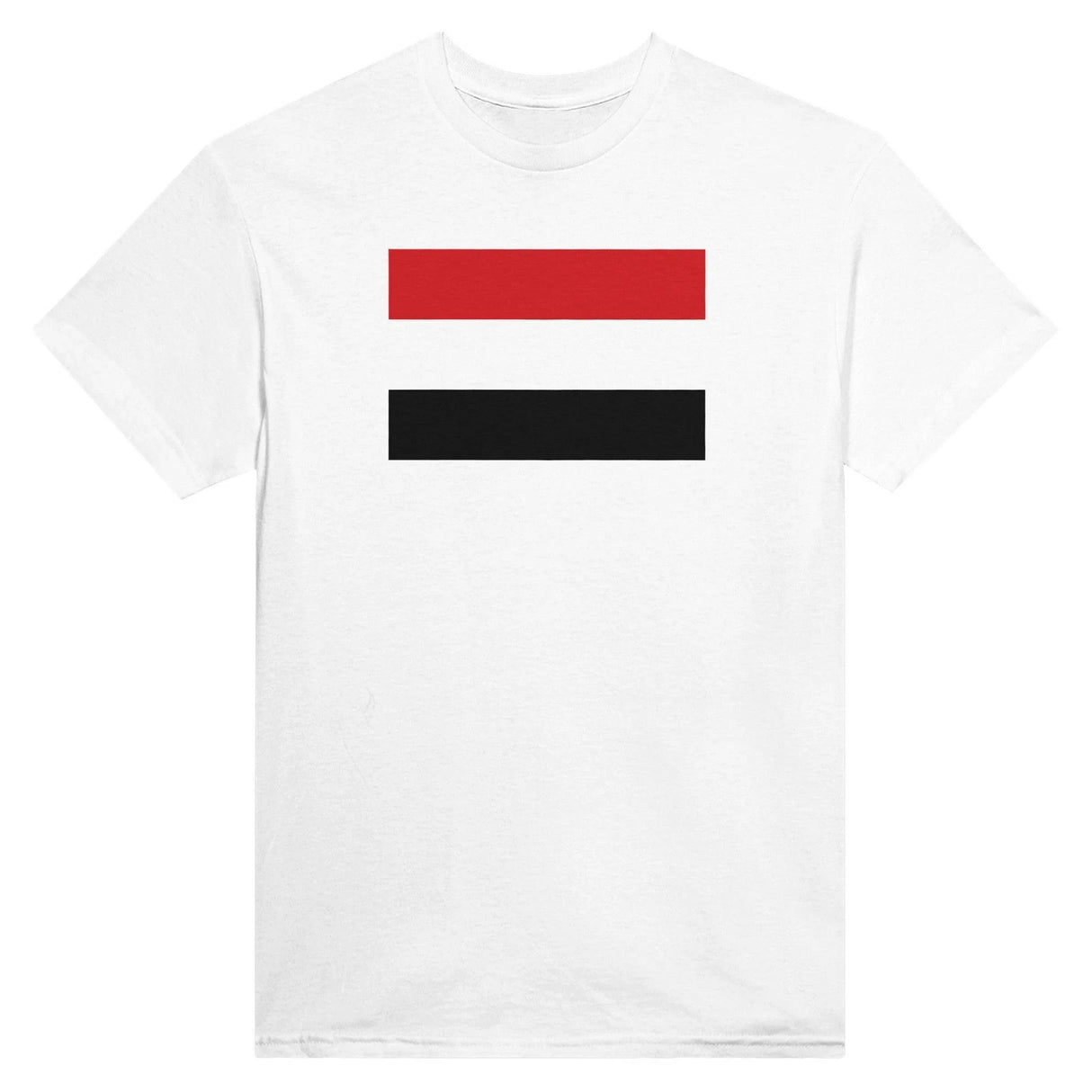 T-shirt drapeau yémen brodé en coton mélangé