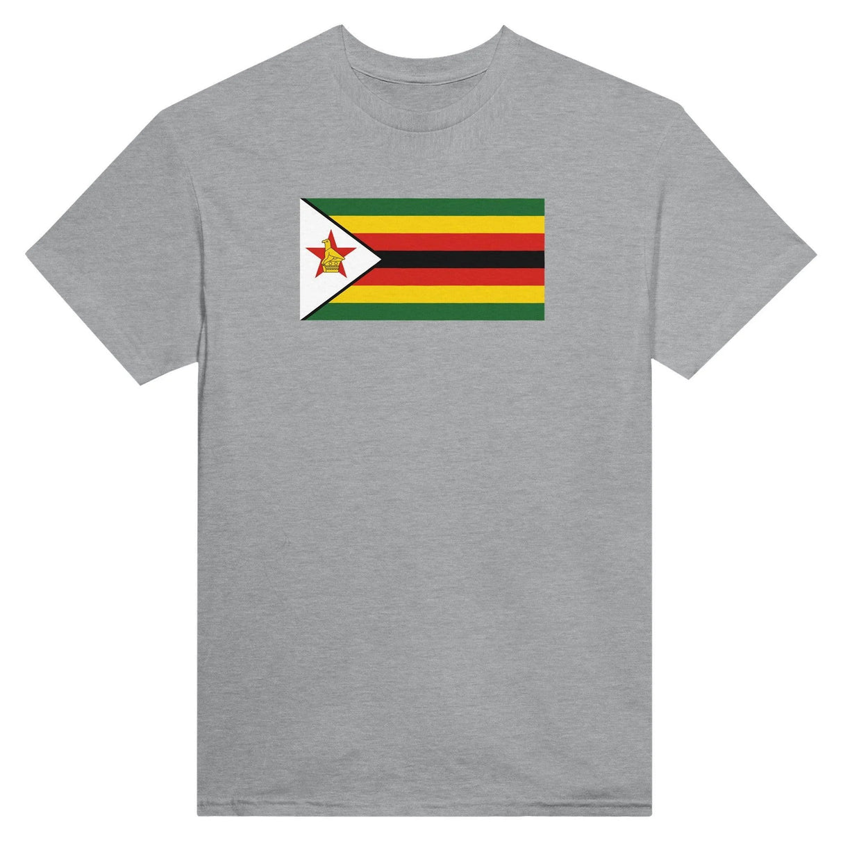 T-shirt drapeau zimbabwe coton mélangé brodé élégant