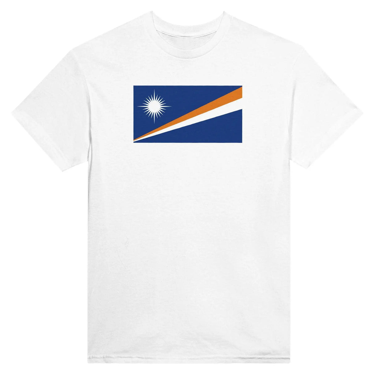 T-shirt îles marshall coton mélangé brodé manches longues