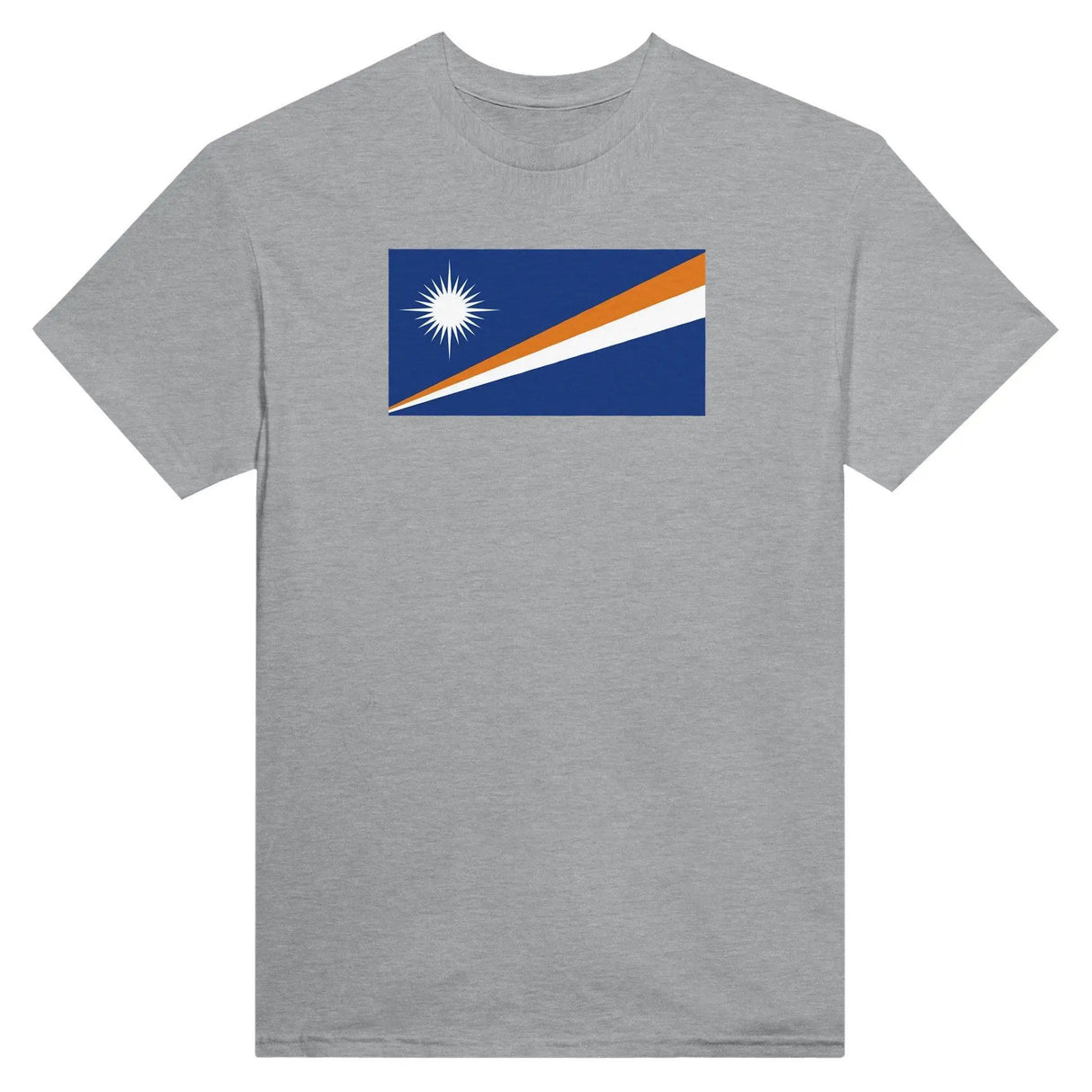 T-shirt îles marshall coton mélangé brodé manches longues