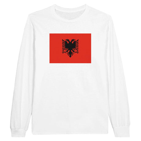 T-shirt manches longues albanie coton mélangé imprimé doux