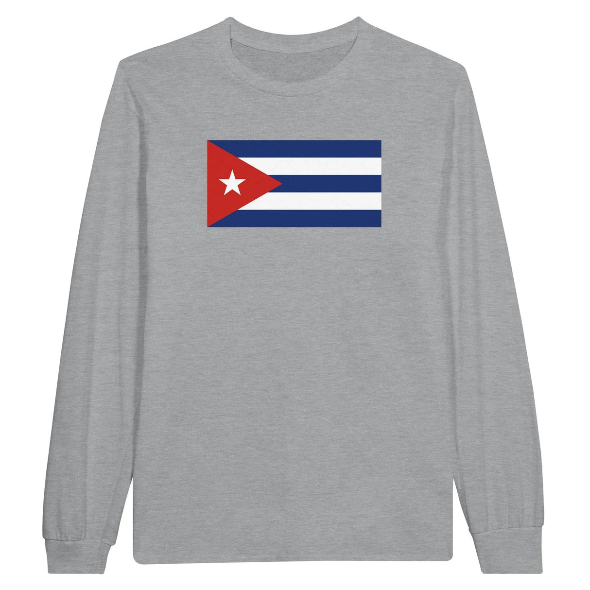 T-shirt manches longues cuba couleur coton mélangé doux