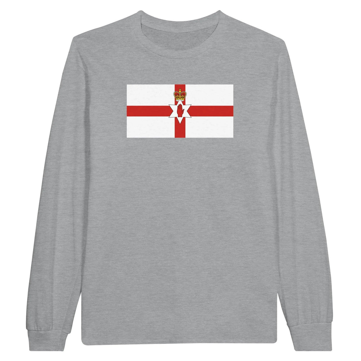 T-shirt manches longues drapeau irlande du nord coton doux