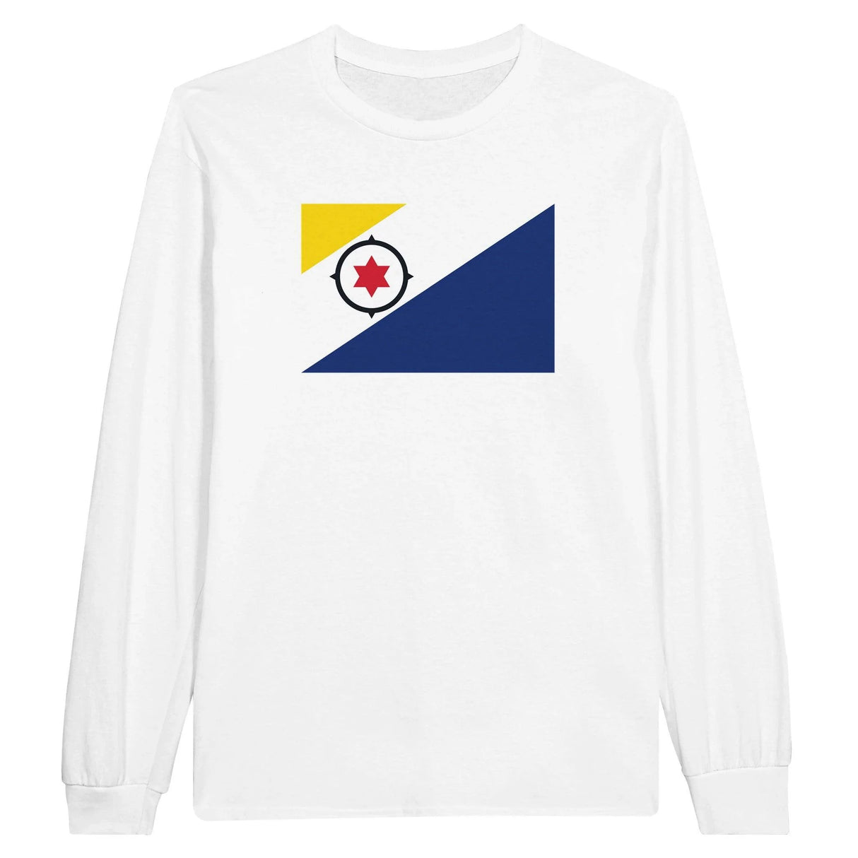 T-shirt manches longues drapeau pays-bas caraibéen coton