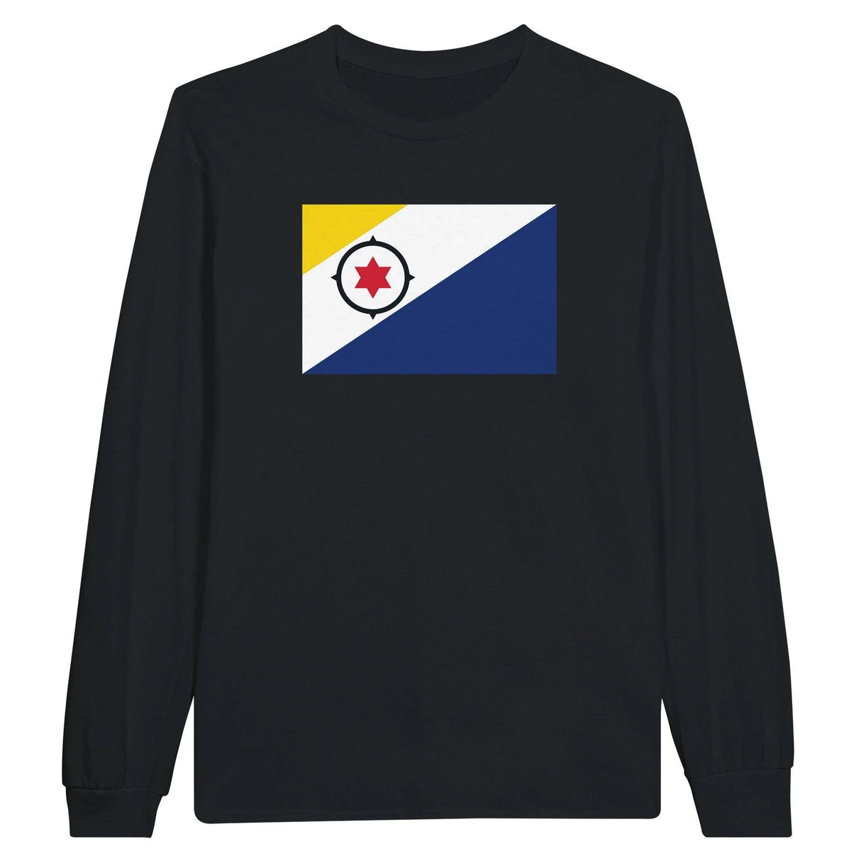 T-shirt manches longues drapeau pays-bas caraibéen coton