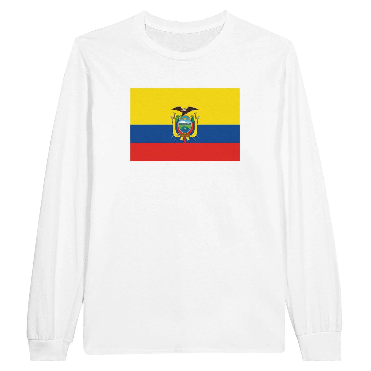 T-shirt manches longues équateur coton mélangé imprimé