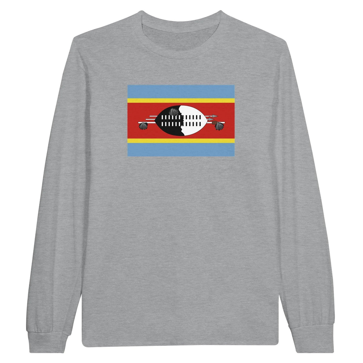 T-shirt manches longues eswatini coton mélangé imprimé