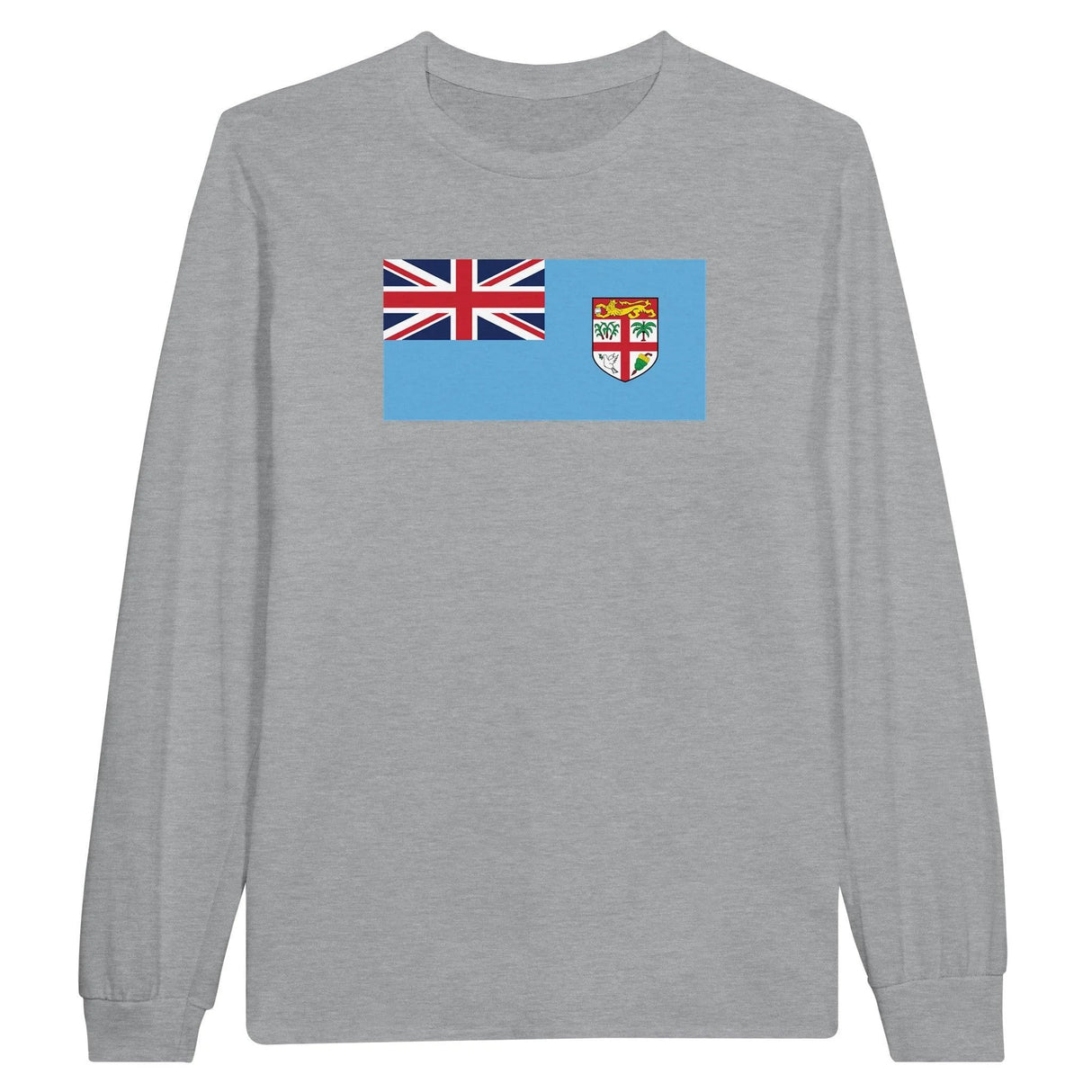 T-shirt manches longues fidji couleur coton doux imprimé