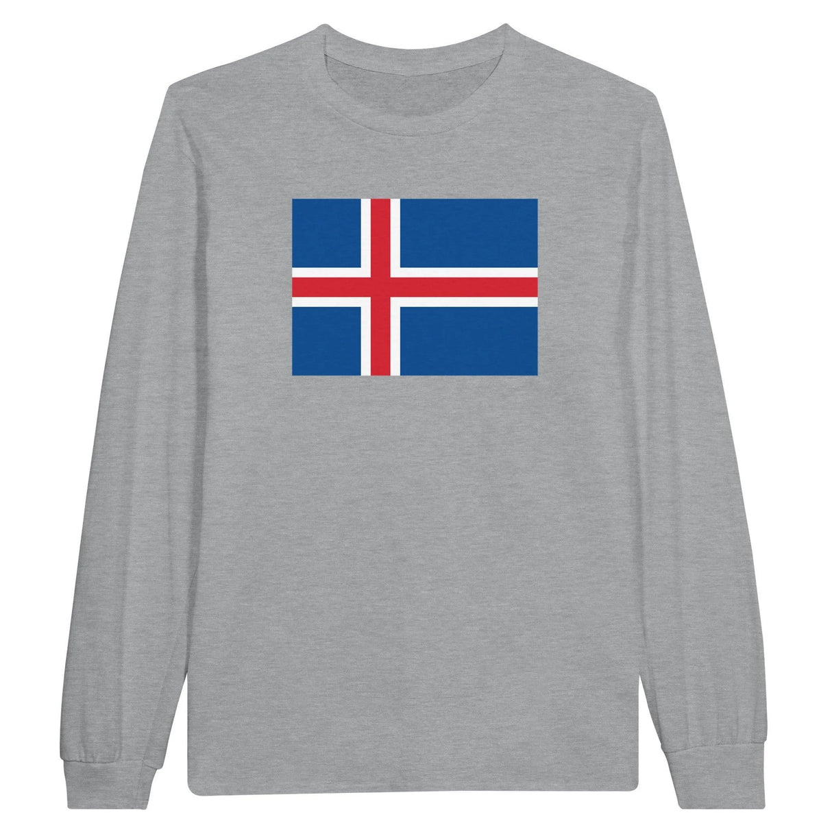 T-shirt manches longues islande coton mélangé imprimé