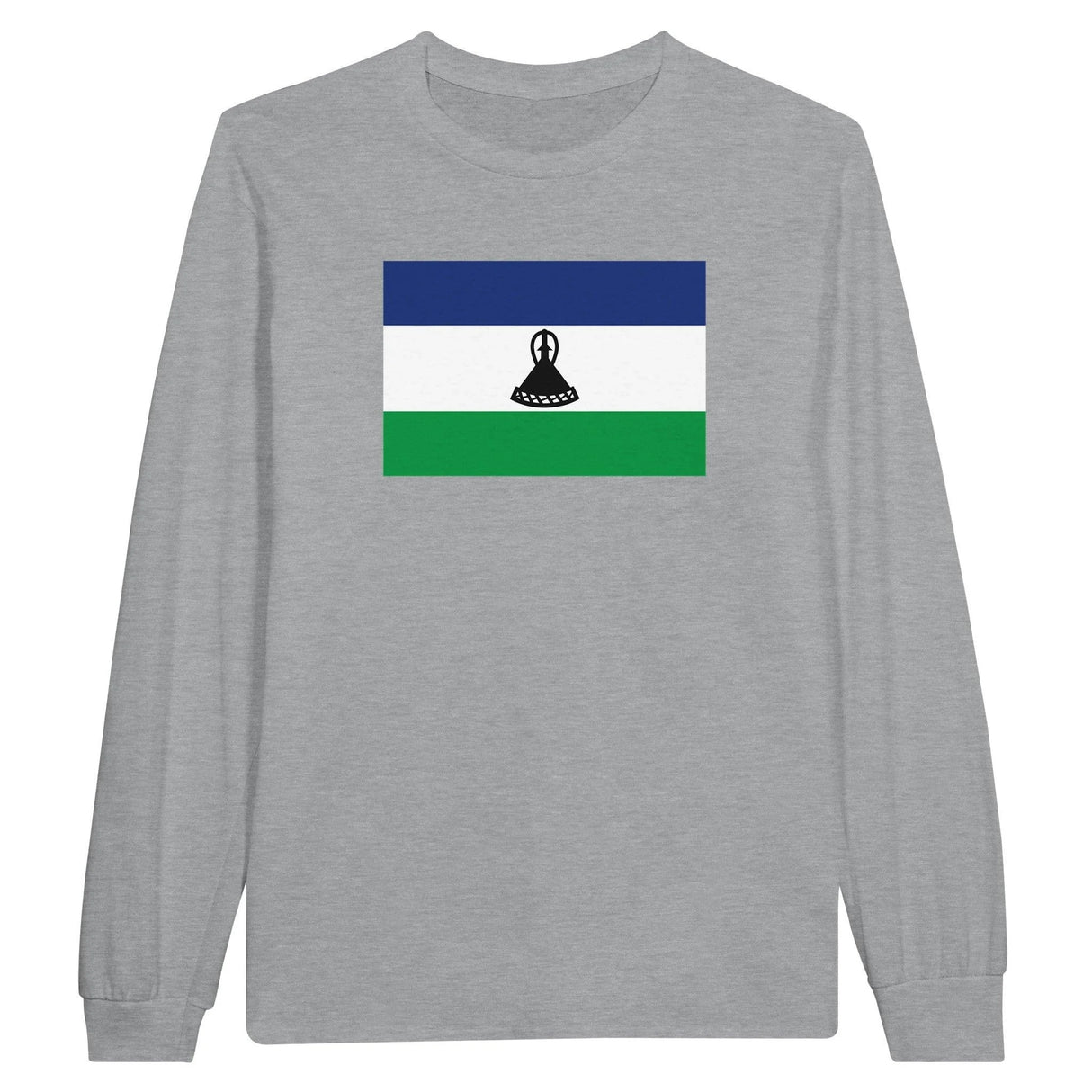 T-shirt manches longues lesotho couleur coton mélangé doux