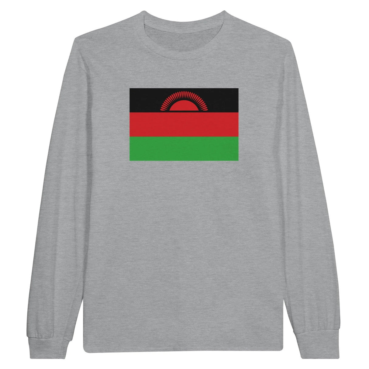 T-shirt manches longues malawi couleur coton mélangé doux