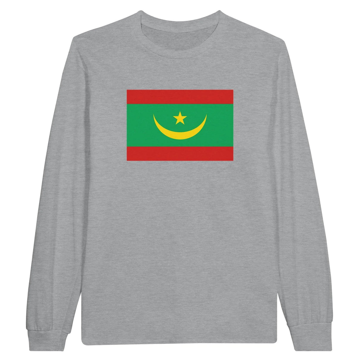 T-shirt manches longues mauritanie coton mélangé imprimé